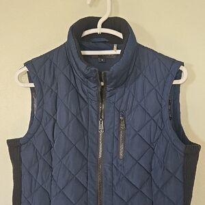 Andrew Marc | Navy Quilted Vest Size Medium